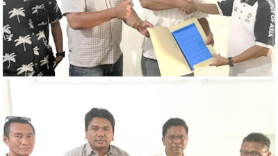 Ketua OC Konferprov LB PWI Provinsi Kepri Terima Pendaftaran Bacalon Saibansah dan Parna Simarmata