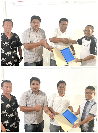 Ketua OC Konferprov LB PWI Provinsi Kepri Terima Pendaftaran Bacalon Saibansah dan Parna Simarmata