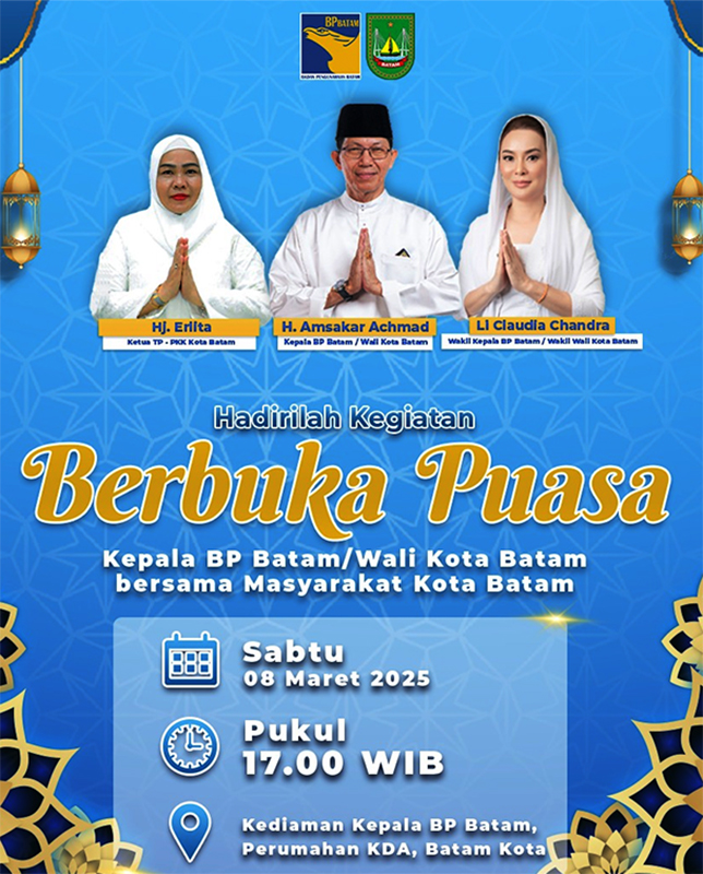 Amsakar Achmad Undang Masyarakat Batam Buka Puasa Bersama di Rumah Kediaman