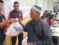 PT MEG Pasar Murah Diskon 70 Persen kepada Warga Relokasi di Perumahan Sementara