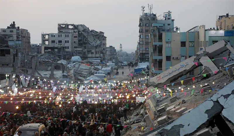 Menengok Suasana Buka Puasa Bersama di Gaza yang Dilanda Perang