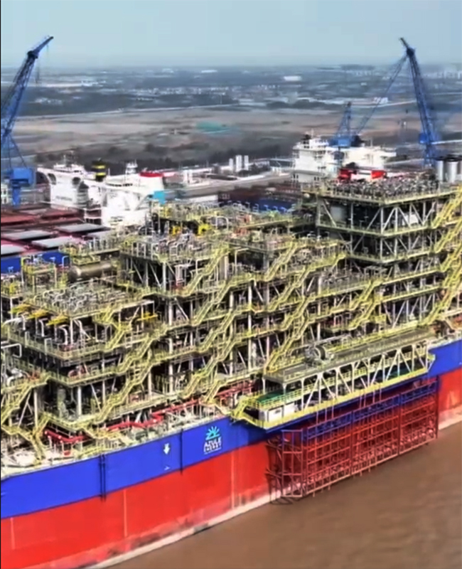 Kapal FPSO Pertama di Dunia yang Mampu Tangkap dan Simpan Karbon Dikirim ke Shanghai