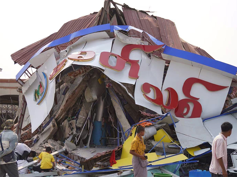 144 Orang Tewas dan 732 Luka-Luka Pascagempa Magnitudo 7,7 di Myanmar