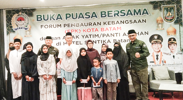 FPK Kota Batam Buka Puasa Bersama Anak Yatim, Imam Tohari: Jaga Kebersamaan Membangun Batam
