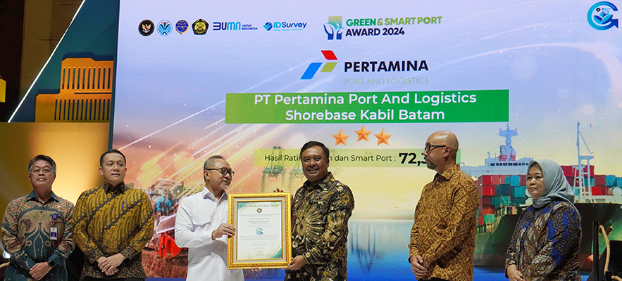 Implementasikan Keberlanjutan, Pertamina Port and Logistics Raih Penghargaan