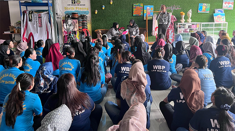 Lapas Perempuan Batam Sosialisasi Alur Kunjungan Idul Fitri
