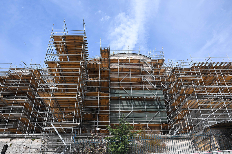 Turki Renovasi Kubah Situs Bersejarah Hagia Sophia