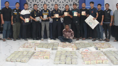 Bea Cukai Lhokseumawe Bersama Tim Gabungan Amankan 10 Karung Narkotika Jenis Methamphetamine