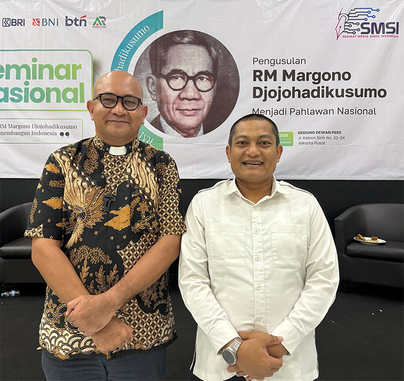 Romo Paschal Tanggapi Usulan RM Margono Djojohadikusumo (Kakek Prabowo) Jadi Pahlawan Nasional dalam Seminar SMSI