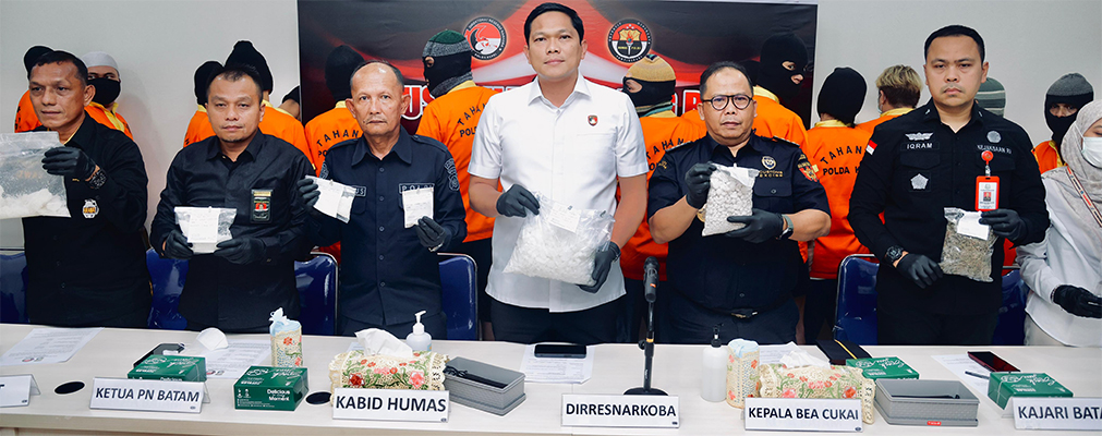 Polda Kepri Musnahkan 4.586,58 Gram Narkotika Periode April - Mei 2025, Selamatkan 23.564 Jiwa