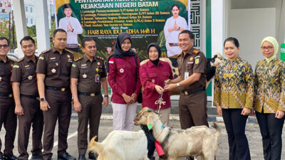 Lapas Perempuan Batam Terima Hewan Kurban dari Kejari Batam untuk Warga Binaan