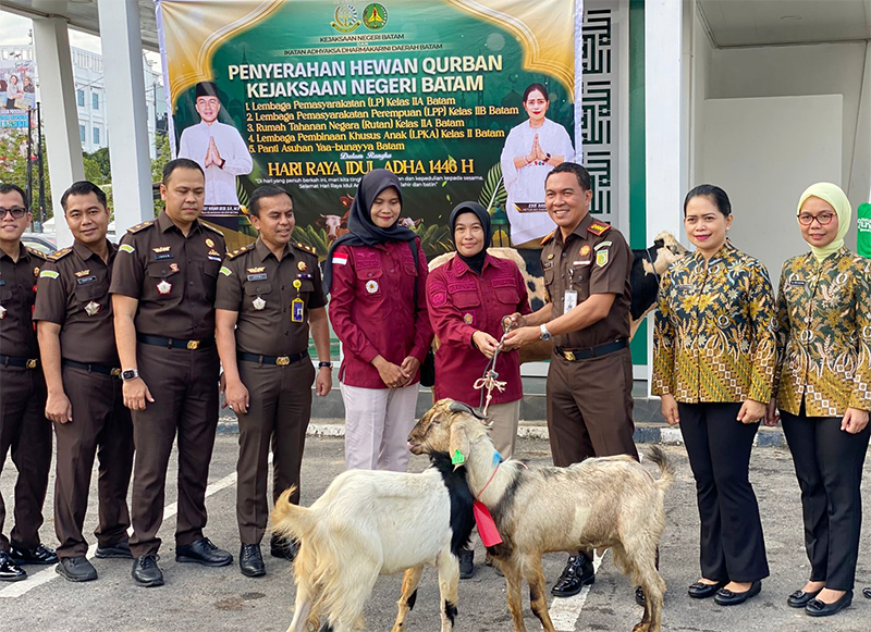 Lapas Perempuan Batam Terima Hewan Kurban dari Kejari Batam untuk Warga Binaan