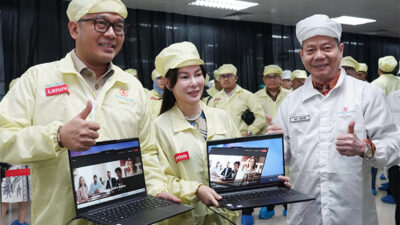 Li Claudia Hadiri Peresmian Fasilitas Perakitan Laptop Pertama di Indonesia
