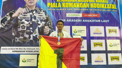 Pasmar 1 Dominasi Medali Kejurnas Karate Dankodiklatal Cup Tahun 2025