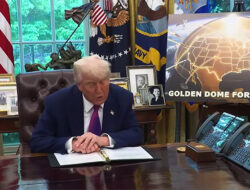 Trump Umumkan Proyek Pertahanan Rudal “Golden Dome” Seperti Iron Dome Israel, Senilai 175 Miliar Dolar AS