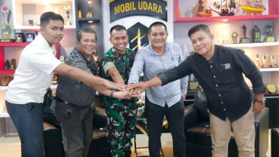 Penuh Canda dan Keakraban, Danyonif 136 Sambut Hangat Pengurus SMSI Kepri