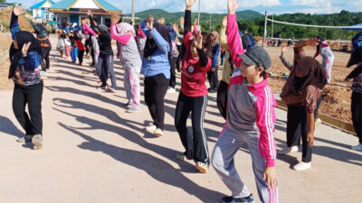 Warga Antusias Senam Sehat Setiap Sabtu dan Minggu Pagi di Perumahan Rempang Eco-City