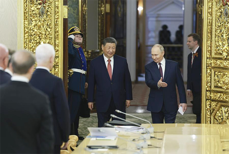 Presiden China Gelar Pembicaraan dengan Presiden Rusia di Moskow