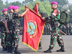 Danpasmar 1 Pimpin Upacara Alih Bina Satuan di Jajaran Pasmar 1