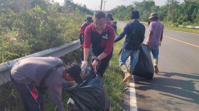 Peringati Hari Lingkungan Hidup Sedunia, PT MEG Aksi Bersih-bersih di Jalan Trans Barelang