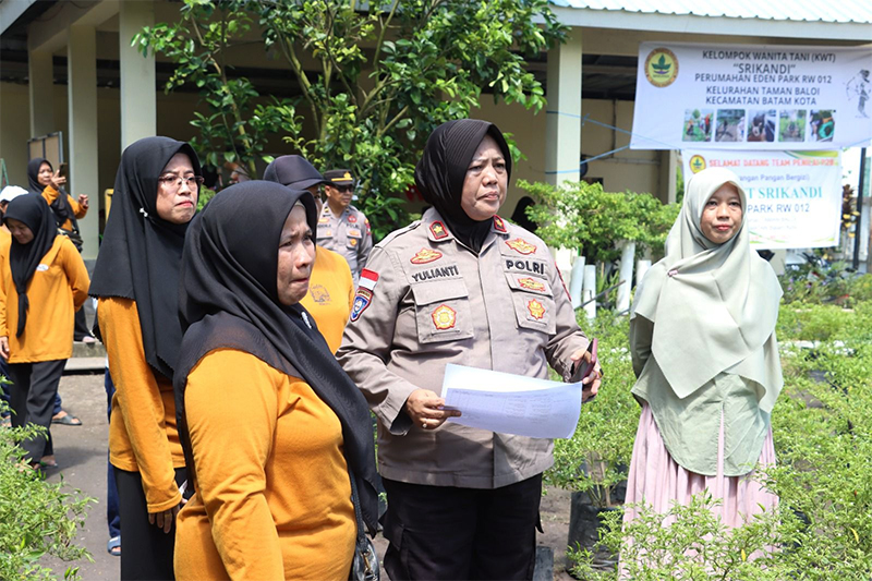 Rayakan HUT Bhayangkara ke-79, Polresta Barelang Gelar Lomba Pekarangan Pangan Bergizi untuk Dukung Ketahanan Pangan