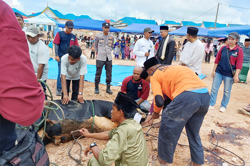 MEG dan AGP Pererat Tali Silaturahmi Lewat Kurban di Lima Titik Rempang-Galang