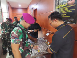 Tegas Melawan Narkoba, Yonmarhanlan IV Batam Sidak Tes Urine Prajuritnya