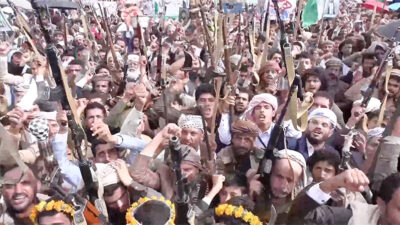 Protes Kelaparan di Gaza, Ribuan Orang Berunjuk Rasa di Ibu Kota Yaman