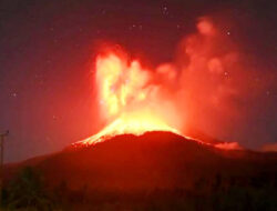 Gunung Lewotobi Laki-Laki Kembali Erupsi, Muntahkan Abu Setinggi 18 Km