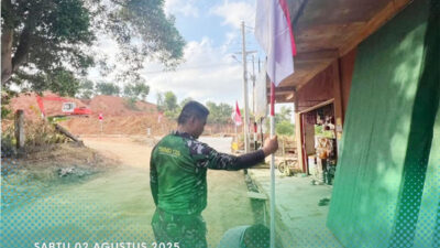 atgas TMMD dan Rakyat Bersatu! Sabut HUT ke-80 RI dengan Semangat Pahlawan Tak Pernah Padam