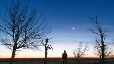Menilik Fenomena Jupiter dan Venus Berdampingan dengan Bulan di Langit Heilongjiang, China Timur Laut