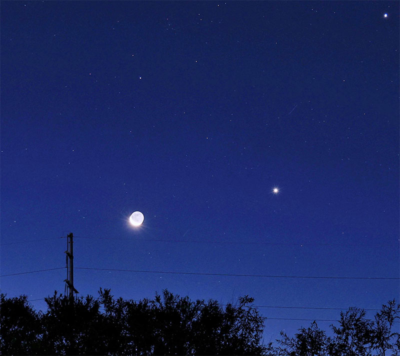 Menilik Fenomena Jupiter dan Venus Berdampingan dengan Bulan di Langit Heilongjiang, China Timur Laut