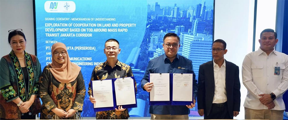 Indonesia-China Teken Kerja Sama Pengembangan TOD di Sekitar Jalur MRT Jakarta