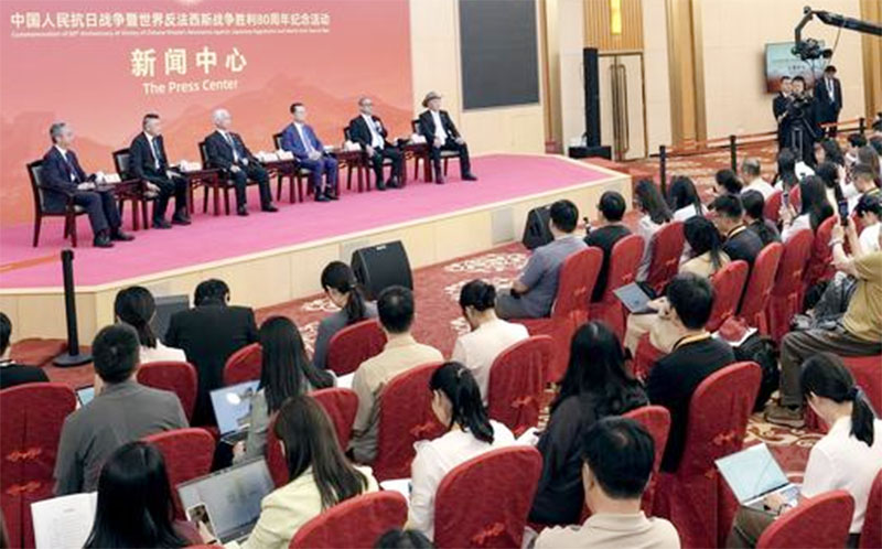 Pusat Pers untuk Peringatan Hari Kemenangan China Gelar Wawancara Kelompok di Beijing