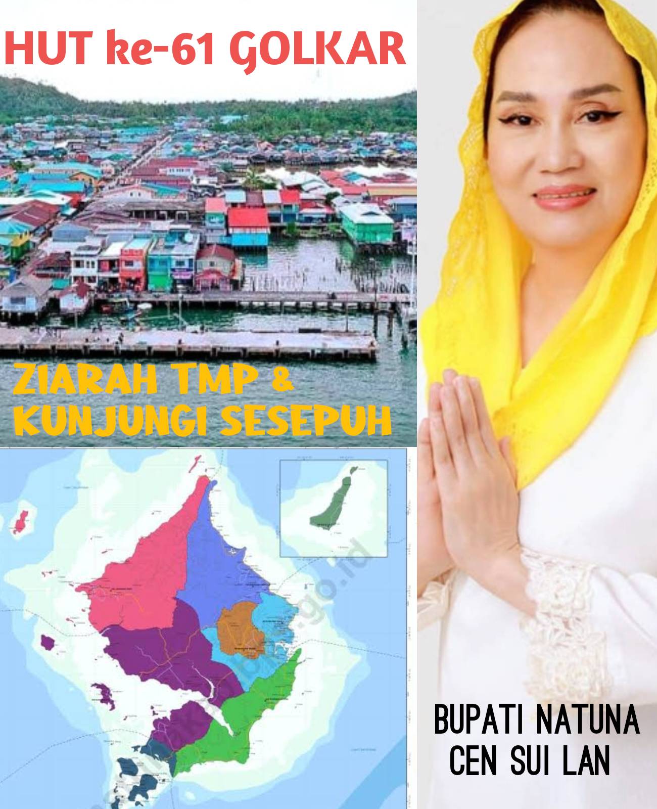 Cen Sui Lan Kobarkan Semangat Perjuangan Golkar di Natuna, Teladani Pejuang dan Sesepuh Partai