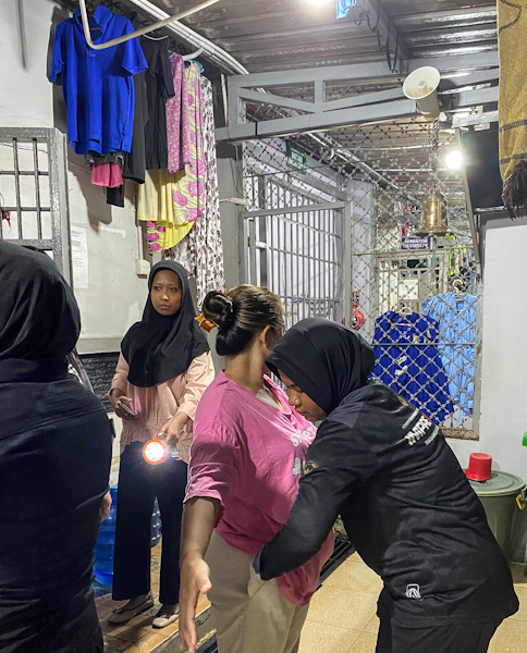 Sinergi Tegakkan Keamanan, Lapas Perempuan Batam dan Polsek Batam Kota Gelar Razia Gabungan