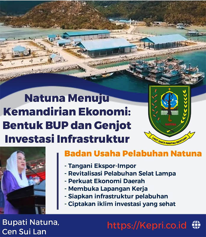 Natuna Menuju Kemandirian Ekonomi: Pemkab Bentuk BUP dan Genjot Investasi Infrastruktur