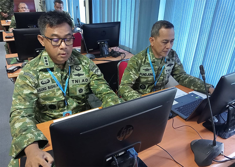 Perkuat Kolaborasi Perang Media, Kadispen Kodaeral IV Hadiri Rakornispen TNI