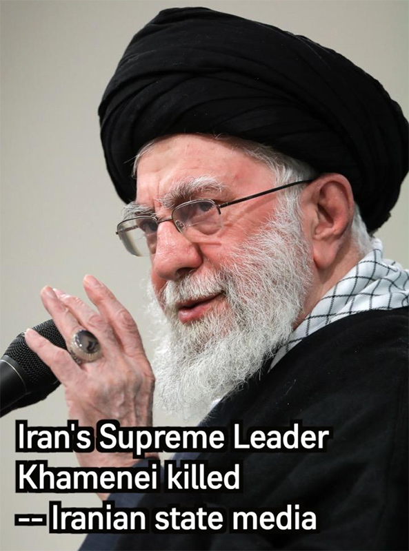 Media Pemerintah Iran: Khamenei Tewas dalam Serangan AS-Israel