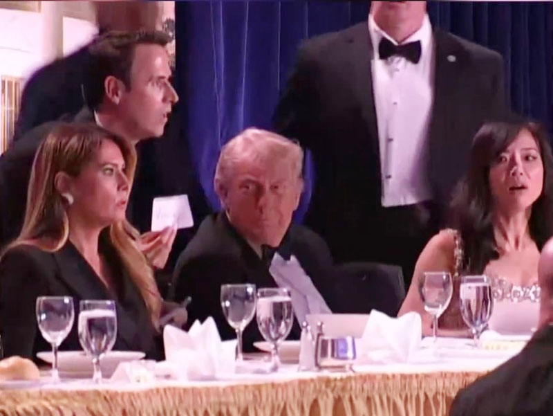 Trump Dievakuasi dari White House Correspondents’ Dinner Usai Insiden Keamanan, Penembak “Ditangkap”