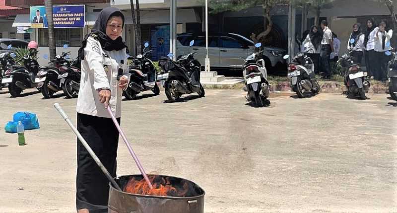 Lapas Perempuan Batam Musnahkan Barang Sitaan, Perkuat Keamanan Internal