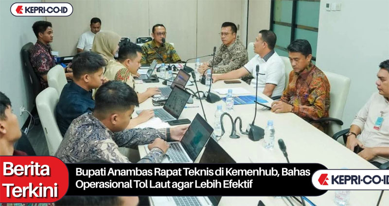 Bupati Anambas Rapat Teknis di Kemenhub, Bahas Operasional Tol Laut agar Lebih Efektif