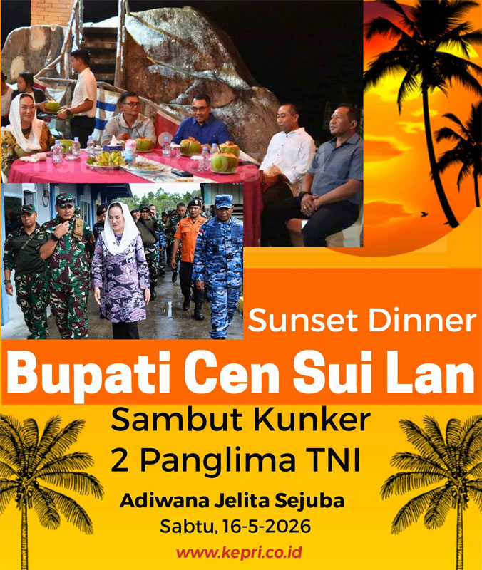 Komitmen Jaga Natuna Benteng Terluar NKRI, Bupati Cen Sui Lan Jamu Makan Malam Pangkoarmada I dan Pangkogabwilhan I