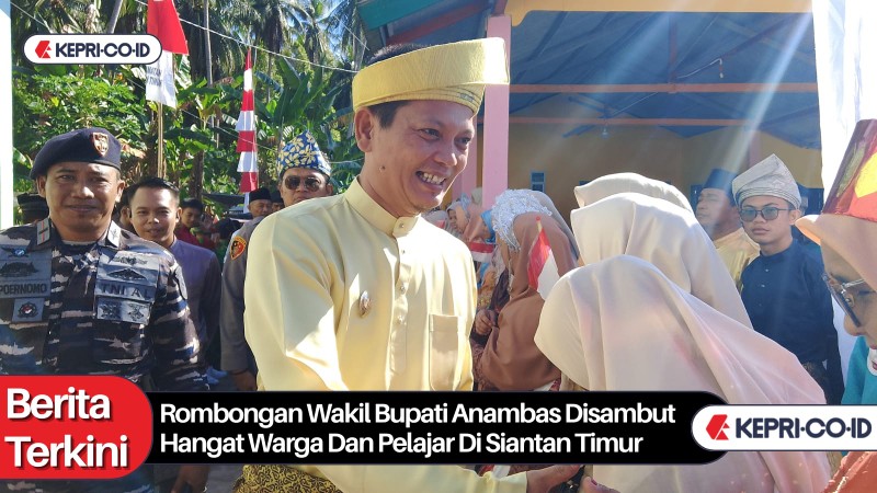 Rombongan Wakil Bupati Anambas Disambut Hangat WarFendan Pelajar Di Siantan Timur