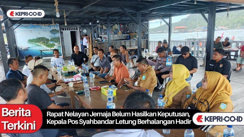 Rapat Nelayan Jemaja Belum Hasilkan Keputusan, Kepala Pos Syahbandar Letung Berhalangan Hadir
