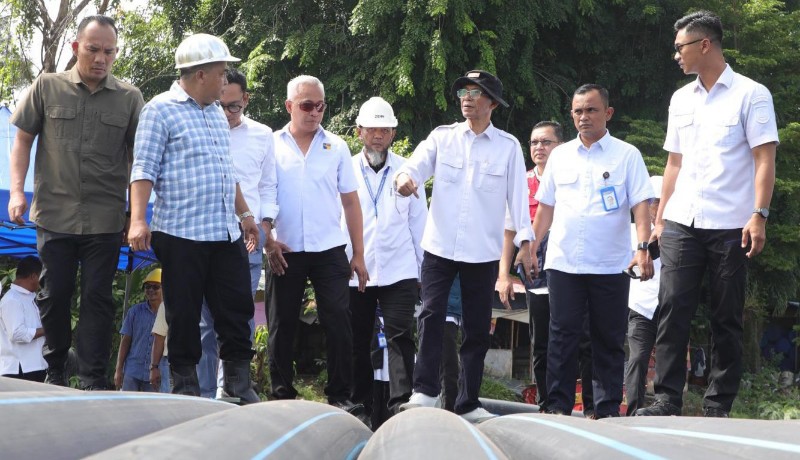 Kepala BP Tinjau Pengerjaan Pemasangan Jaringan Pipa Distribusi Air Minum
