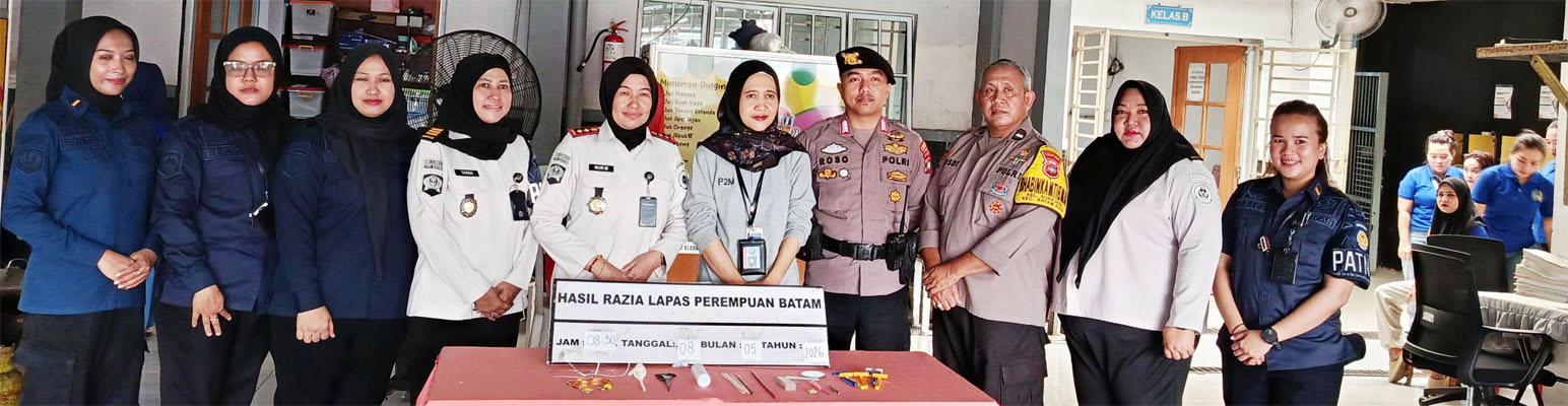 Lapas Perempuan Batam Gandeng Polresta Barelang Berantas HP Ilegal dan Narkoba