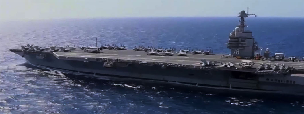 Kapal Induk USS Gerald R. Ford Tinggalkan Timur Tengah