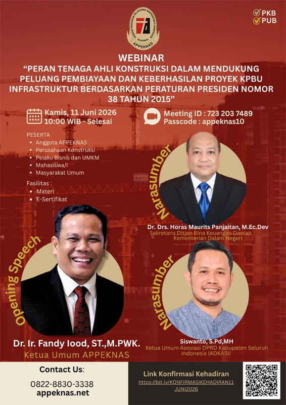 APPEKNAS Dorong Kontraktor Nasional Tangkap Peluang Proyek Konstruksi Migas Melalui KPBU