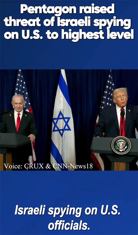 Media Sebut Pentagon Naikkan Level Ancaman Spionase Israel terhadap AS ke Level Tertinggi